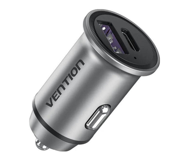 Vention Ładowarka samochodowa USB-A USB-C 30W PD - 1543466 - zdjęcie